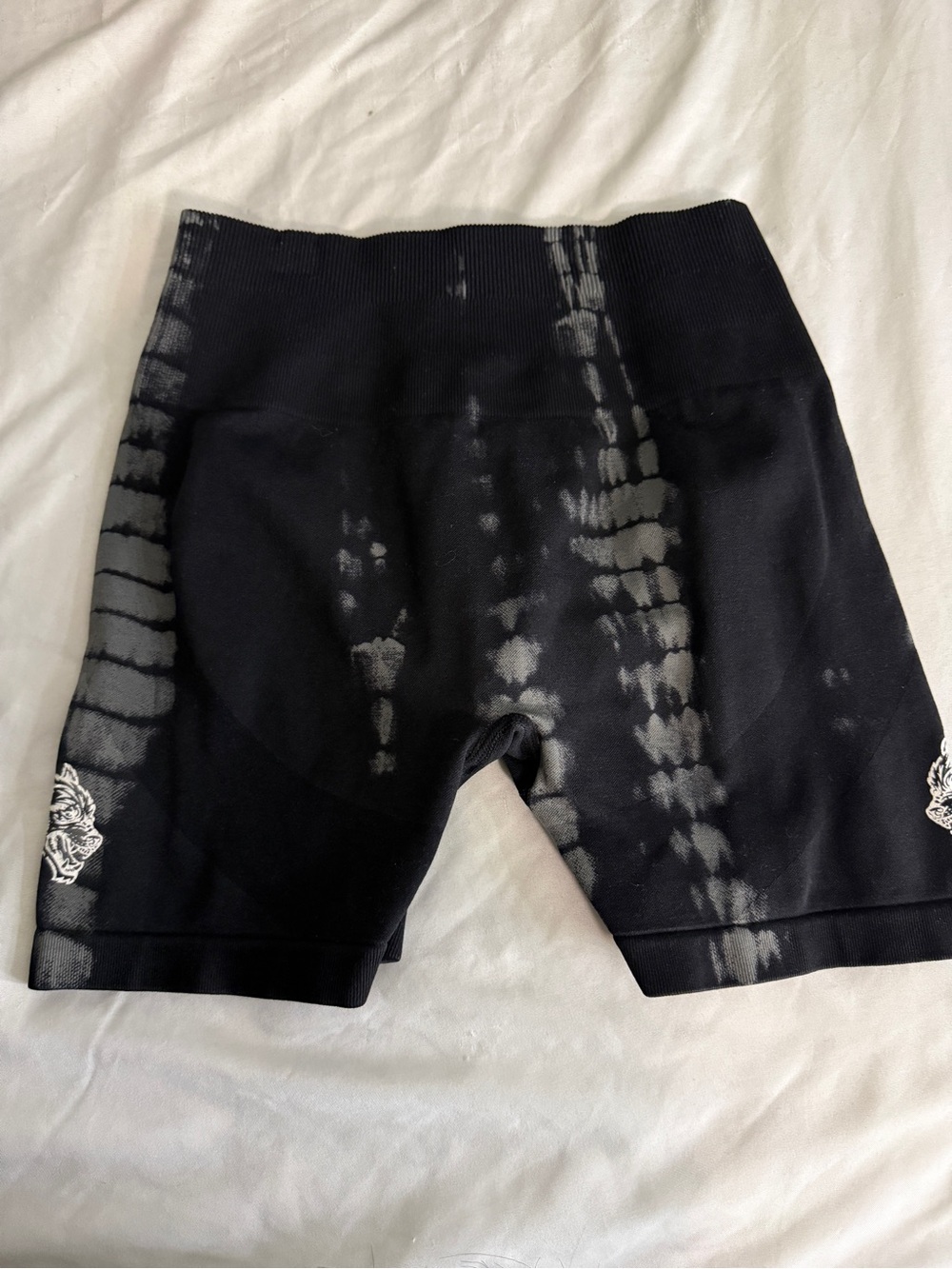 Darc Sport Scrunch Shorts – Black Tie-Dye (Size Small)